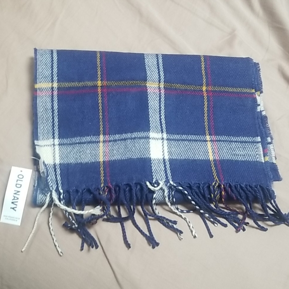 Old Navy Accessories - Old Navy Navy Plaid Scarf